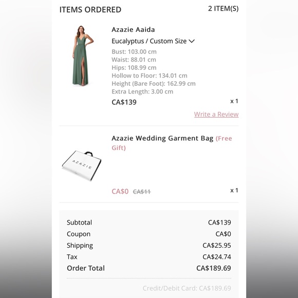 Azazie Bridesmaid Dress - Picture 2 of 2